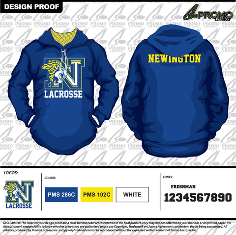 Newington Boys Sweatshirt With Sublimated Interior Hood