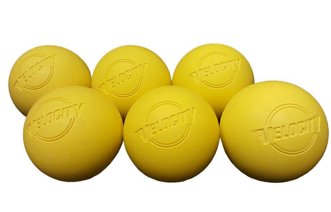 6 Pack of Yellow Lacrosse Balls